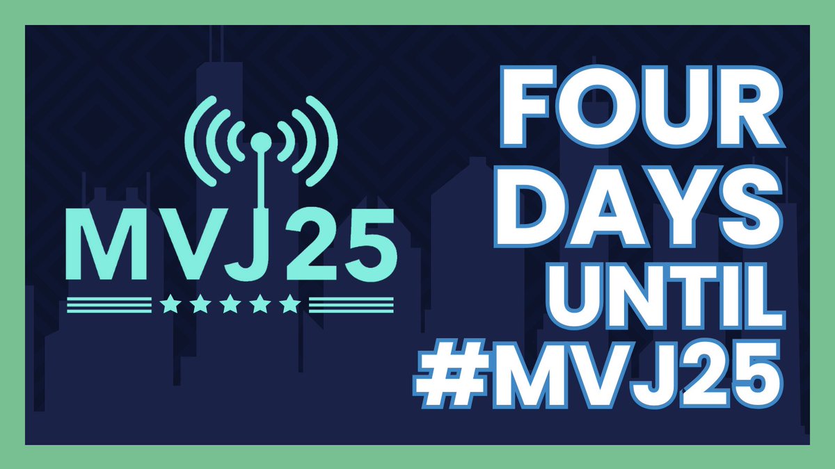 JUST 4 DAYS UNTIL #MVJ2025! Held in Chicago, Illinois at the Hilton Chicago, this year’s in-person segment of MVJ25 will feature a selection of panels and workshops to inspire conversation and drive career growth. Registration is still open! ⤵️
2025.mvj.network/register/