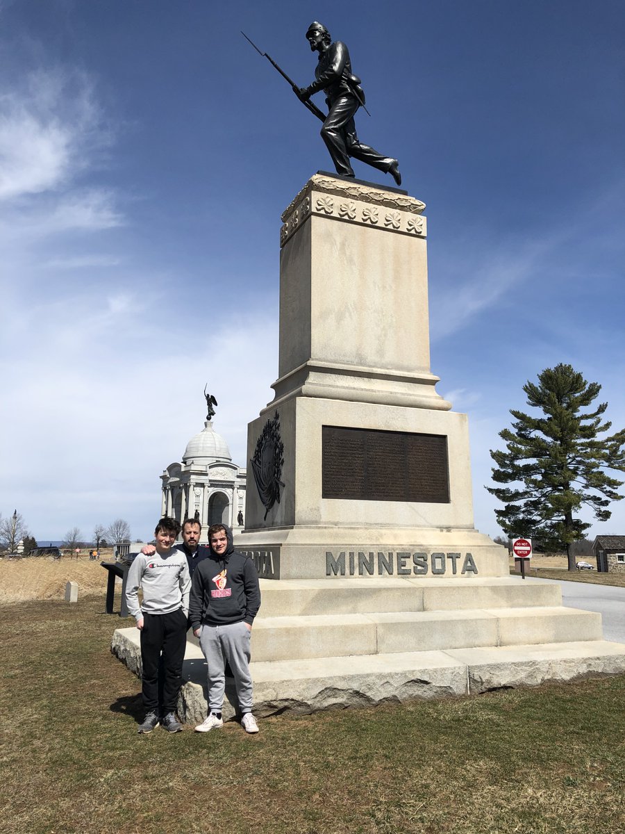 DrMattKleinMN's tweet image. Happy Independence Day. Remembering my trip to Gettysburg with Hayden and Boden a few years back. Grateful for the Minnesotans who saved the Union on July 2, 1863. May we be so brave and dedicated to our democracy in this day.