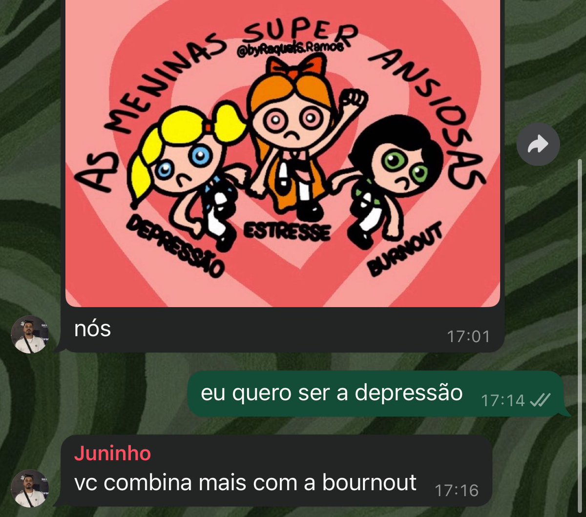 jabuticabapreta's tweet image. você combina mais com a burnout