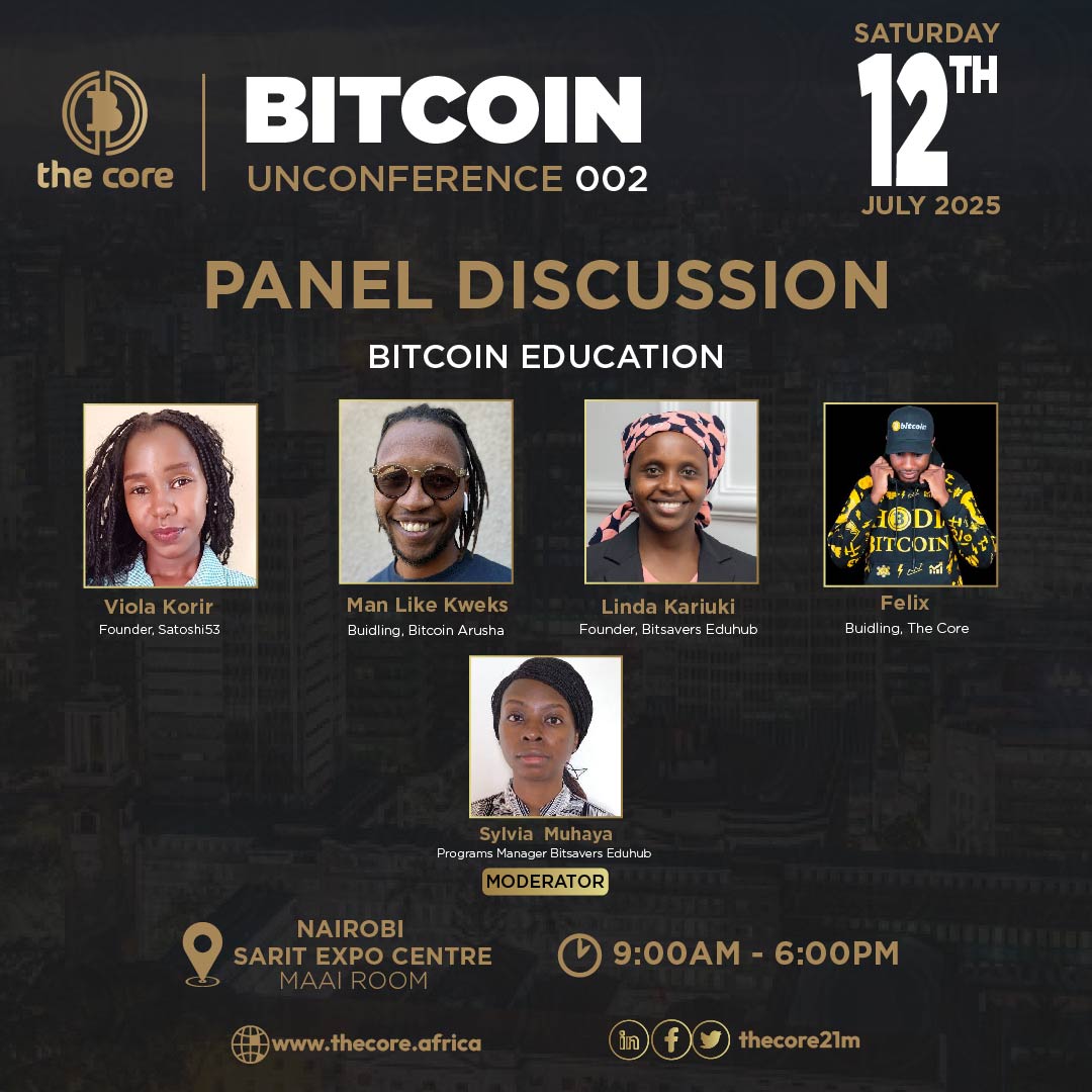 Minae_WamweruRB's tweet photo. The first time was an honour. This time? Even greater.
Meet the founder of @Satoshi53_ — where leadership meets Bitcoin. ⚡
#BitcoinUnconference002 #BitcoinInKenya https://t.co/i3GmPiaVGR