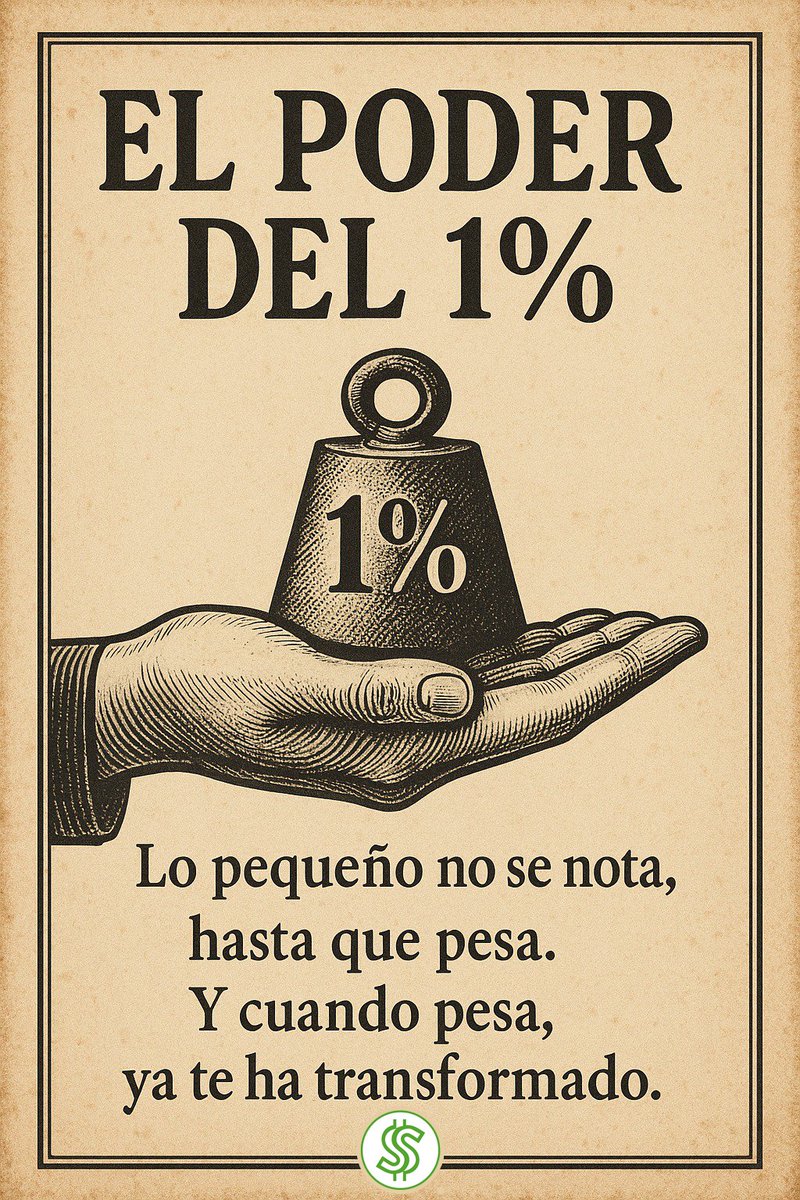 criptomasari's tweet photo. El poder del 1%: pequeños cambios, grandes resultados. 

Cada pequeña mejora acumulada transforma tu vida. La consistencia gana siempre

📈 ¿Sabías que mejorar un 1% al día puede multiplicar tus logros en un año?

Abro hilo: https://t.co/pj2STOakNM