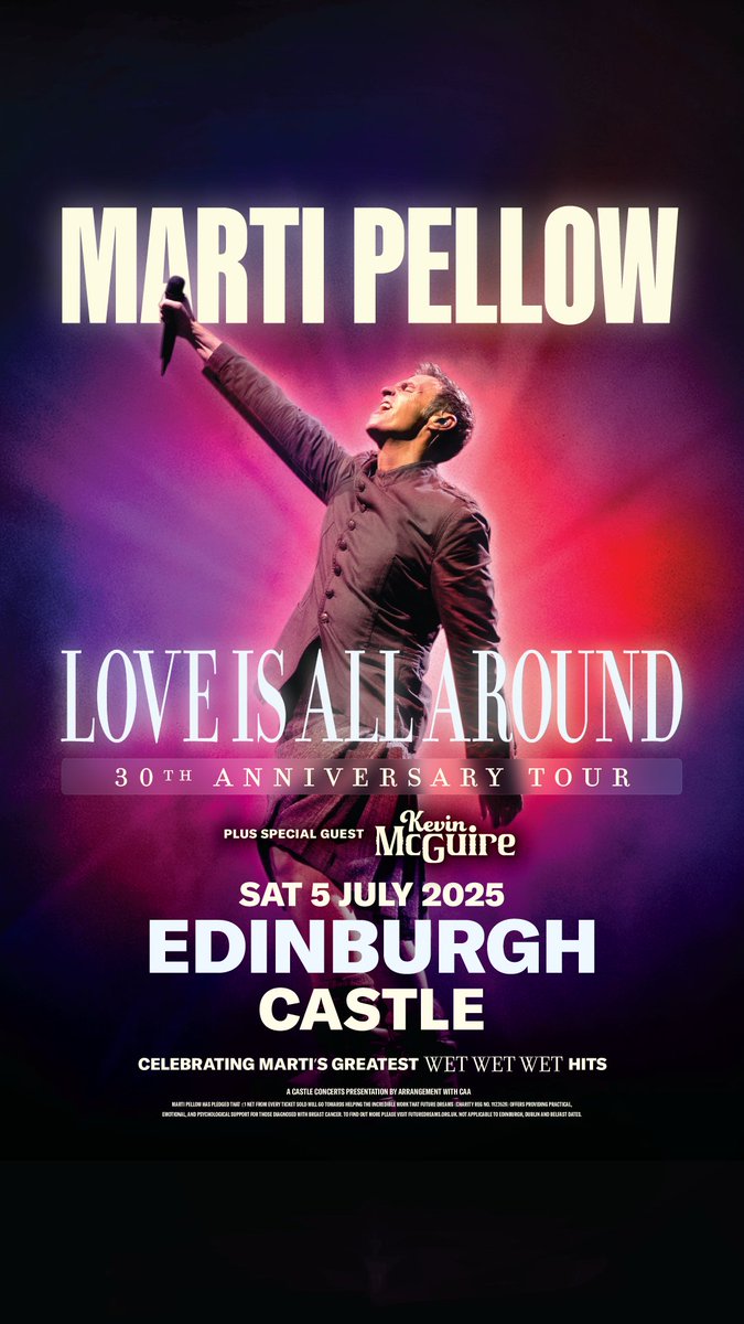 Tomorrow night. Edinburgh Castle. 🏰

Should be special. X