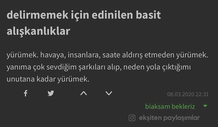 Yürüyün.