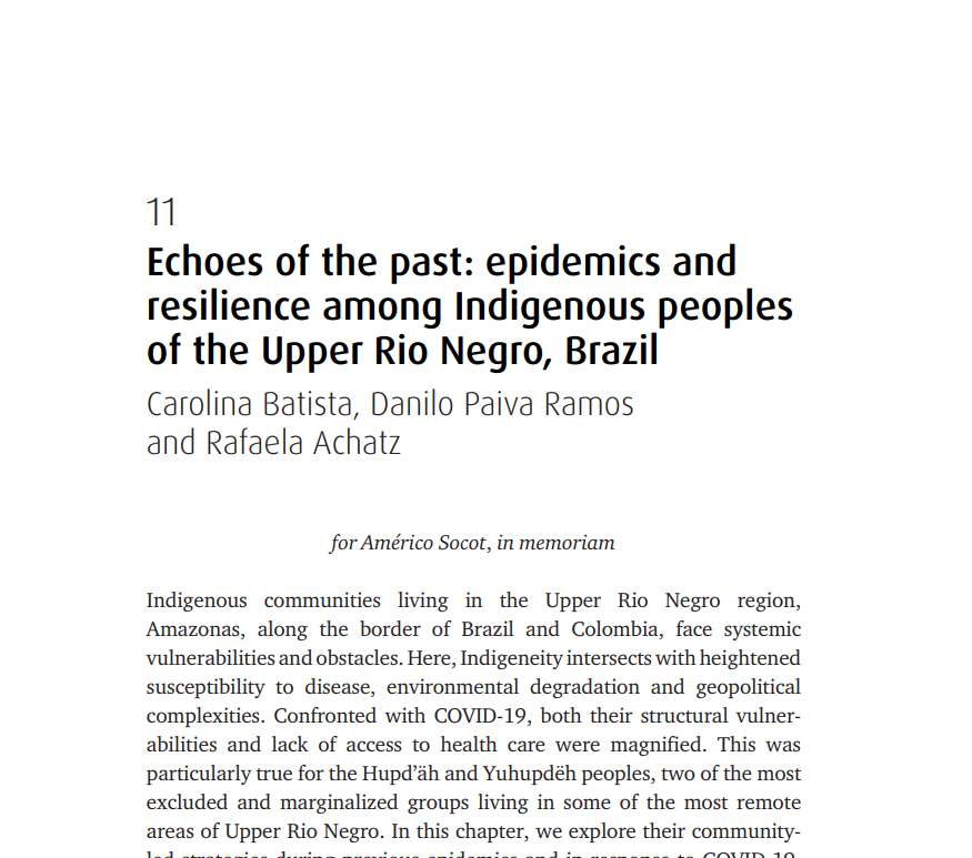 📘 Covid’s Chronicities: From urgency to stasis in a pandemic era

Libro que explora el carácter "crónico del Covid, a la luz de la experiencia de comunidades, entre ellas migrantes, y de las neglicencias estatales y societales.

discovery.ucl.ac.uk/id/eprint/1020…