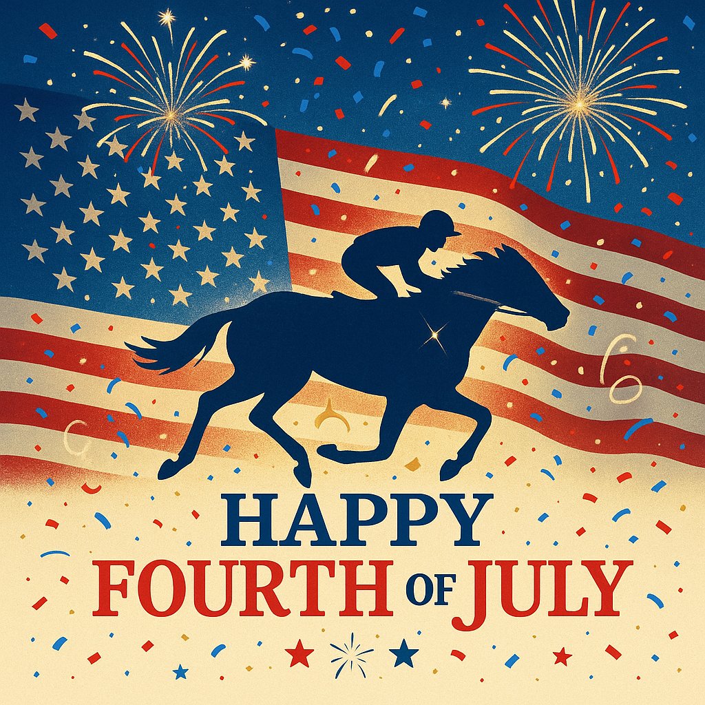 Tampa Bay Downs Official Account (@tampabaydownsfl) on Twitter photo 🎉 🎆 Happy Fourth of July from Tampa Bay Downs! 🎆🎉 
Today, we celebrate the land of the free and the home of the brave. Wishing you a safe, fun, and memorable Independence Day with family, friends, and maybe a little horse racing excitement, too! 🐎 🎉 🎆 Happy Fourth of July from Tampa Bay Downs! 🎆🎉 
Today, we celebrate the land of the free and the home of the brave. Wishing you a safe, fun, and memorable Independence Day with family, friends, and maybe a little horse racing excitement, too! 🐎