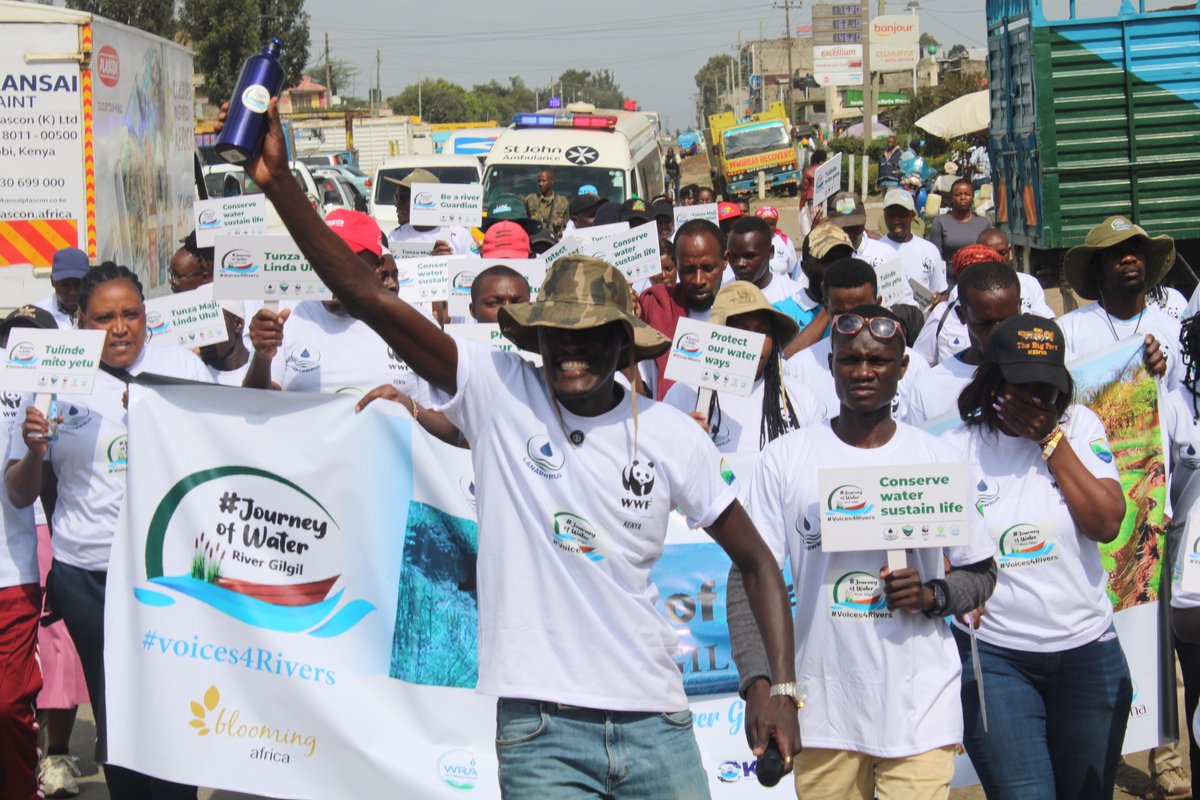 umbrellaWruanvs's tweet image. Day 2 #Mini #JourneyofWater #RiverGilgil. Walking for a good course. Thank you all for walking with us. Lets keep River Gilgil flowing #Voices4Rivers
#Catchment2Tap
