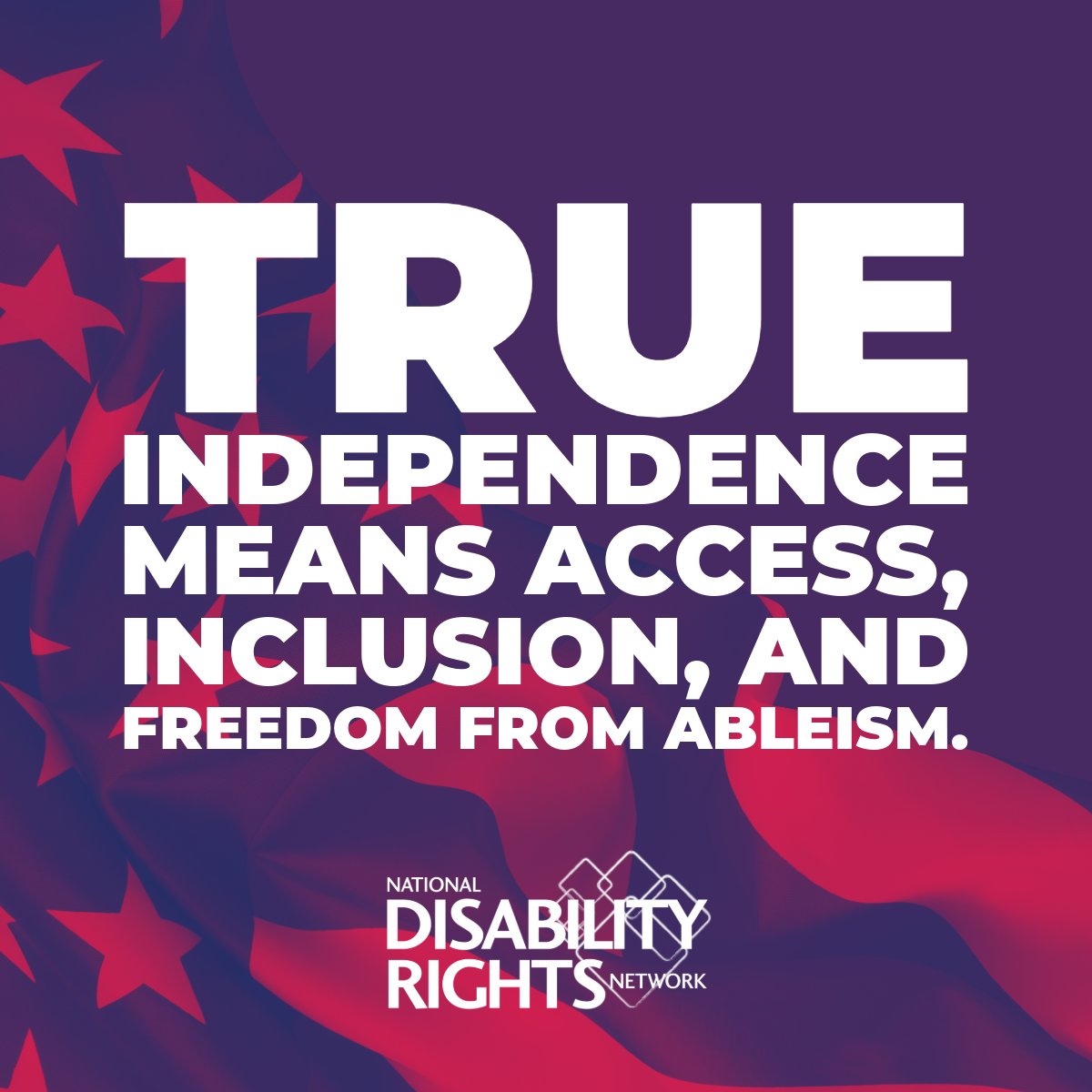Today, on Independence Day, we honor the idea of freedom — and recommit to making it real for everyone.

Whether you're celebrating, resting, resisting, or reflecting — we're proud to stand with the disability community today.
