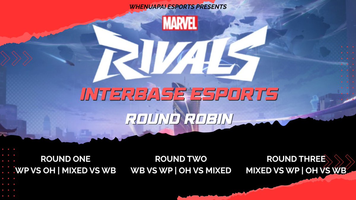 OhakeaEsports's tweet photo. Good Morning Esports Fans!

It's time for IB Esports - Marvel Rivals! OES will be facing off against Whenuapai, Woodbourne AND an RNZAF Combined team today!

Games are kicking off at 0845 in the WES discord, make sure you're in there to watch the action!

https://t.co/vG1vgrpu2u https://t.co/nltixKgPdT