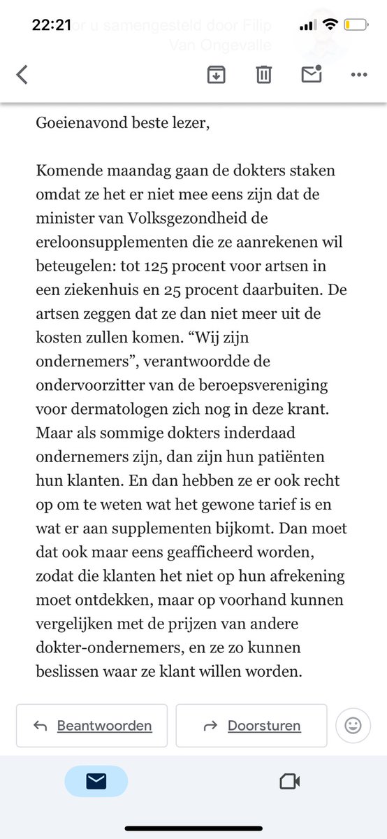 Vanavond in De Standaard. Perfect voorstel om de tarieven duidelijk te “ afficheren”. Via offerte of in regie, zoals bij elke zelfstandige ondernemer?