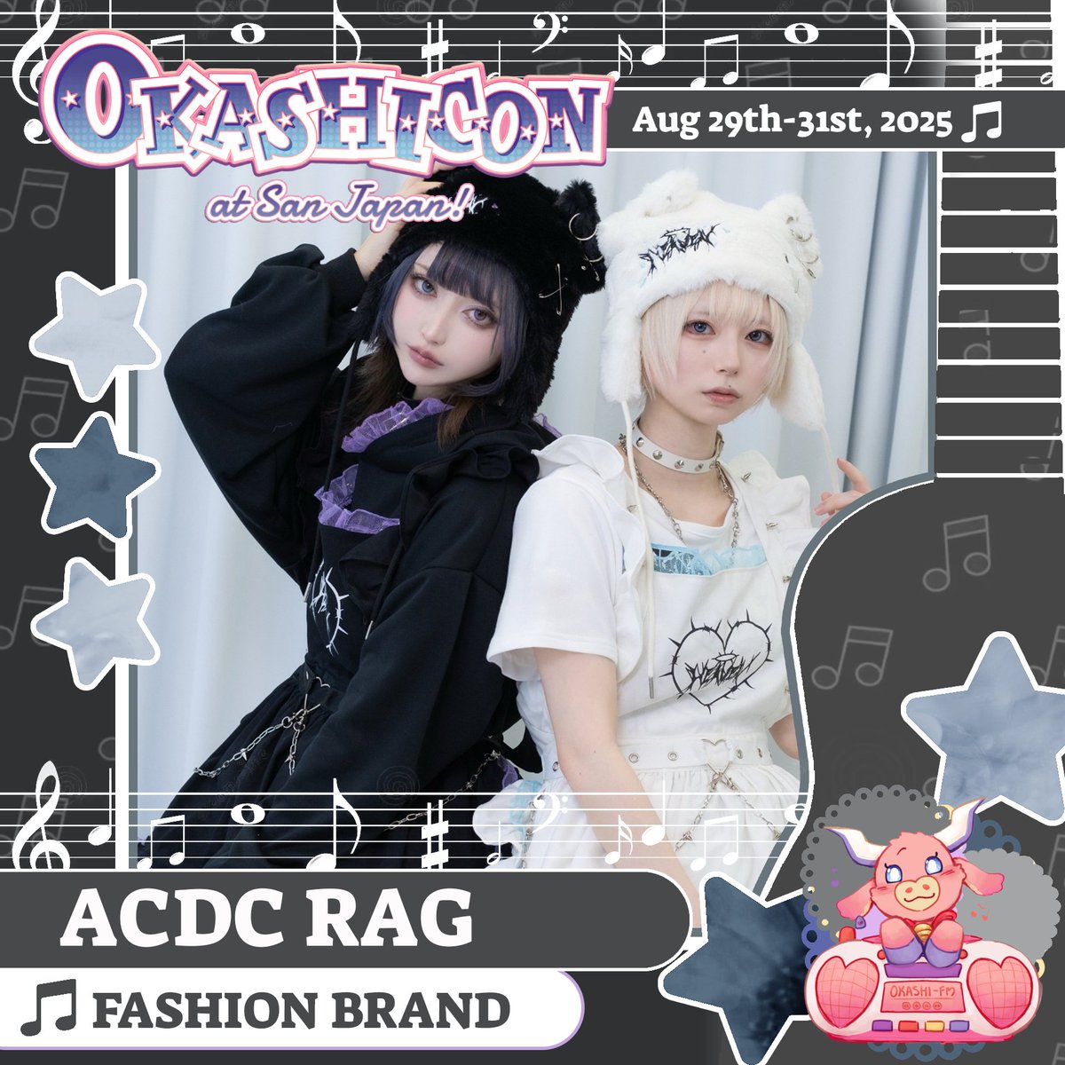 🎇We’re kicking off the Fourth of July by welcoming <a href="/acdcrag/">ACDC RAG 公式</a>
  to Okashicon at San Japan! Known for their vibrant street fashion and fearless designs, ACDC RAG is bringing their signature energy straight from Japan to our vendor room.