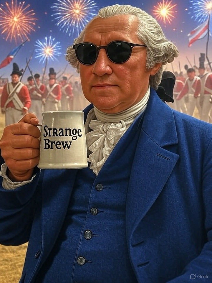 There’s a reason it’s not Strange Brew Teahouse. Happy 4th, everyone. 🇱🇷