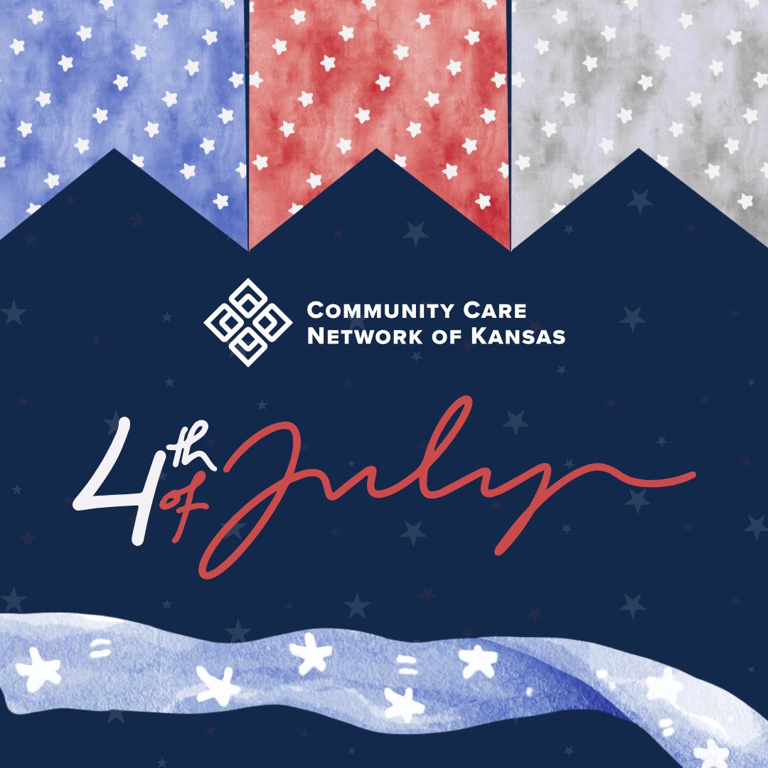 From all of us at Community Care Network of Kansas, we wish you a happy Fourth of July! 🇺🇸

We hope you enjoy the festivities with your family and friends as you celebrate Independence Day. Stay safe, we look forward to serving you again after the holiday!