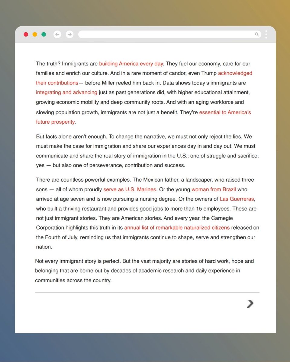 MiFamiliaVota's tweet image. On this 4th of July, Hector Sanchez Barba, President and CEO for MFV and Vanessa Cardenas, Executive Director for @Americasvoice urge us to reclaim the truth about immigration and reject the lies driving hate.
Read the full op-ed here: loom.ly/BUTnxZI