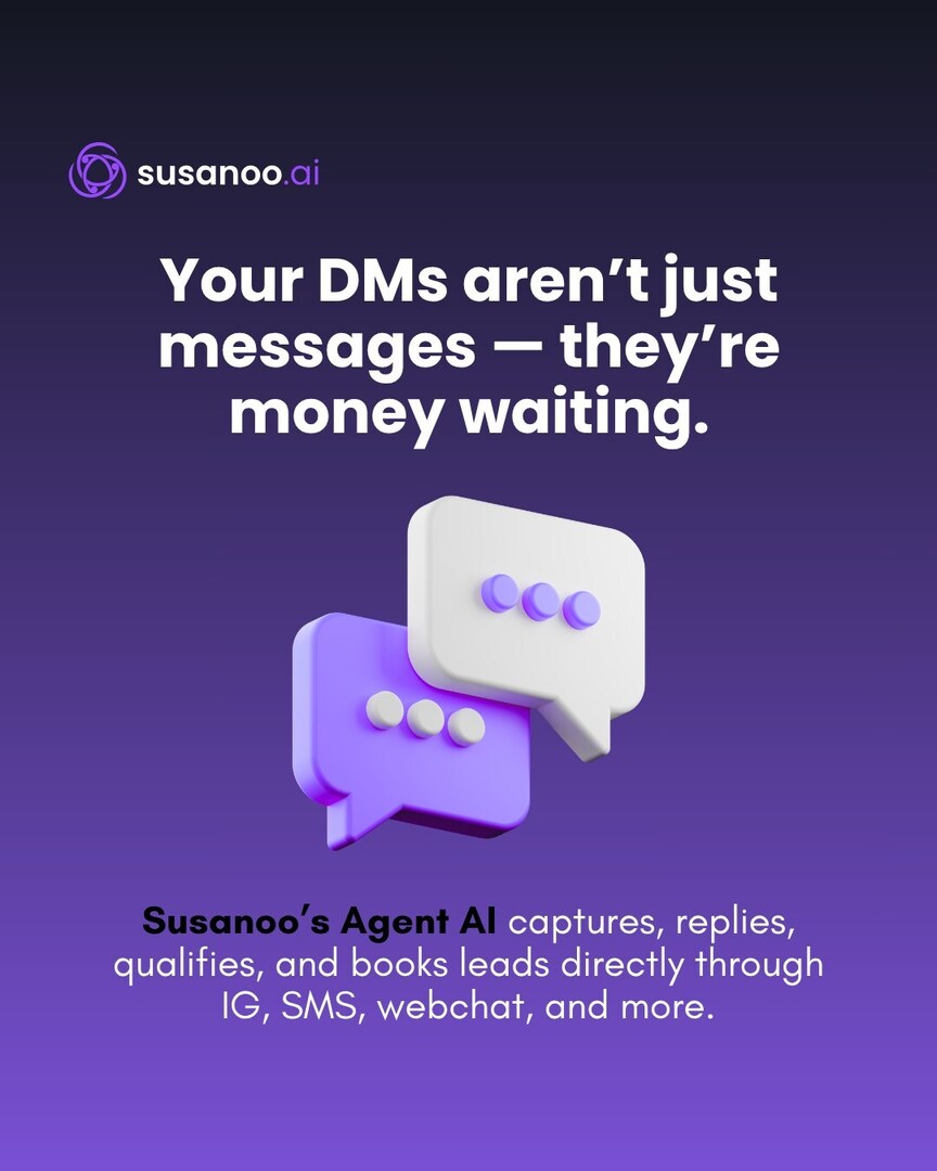 susanoo_ai's tweet image. Your DMs aren’t just messages — they’re money waiting.

Susanoo’s Agent AI turns convos into clients.
It replies fast. Asks qualifying questions. Sends booking links.
All before you even open the thread.

#dmautomation #agentai #conversionflows