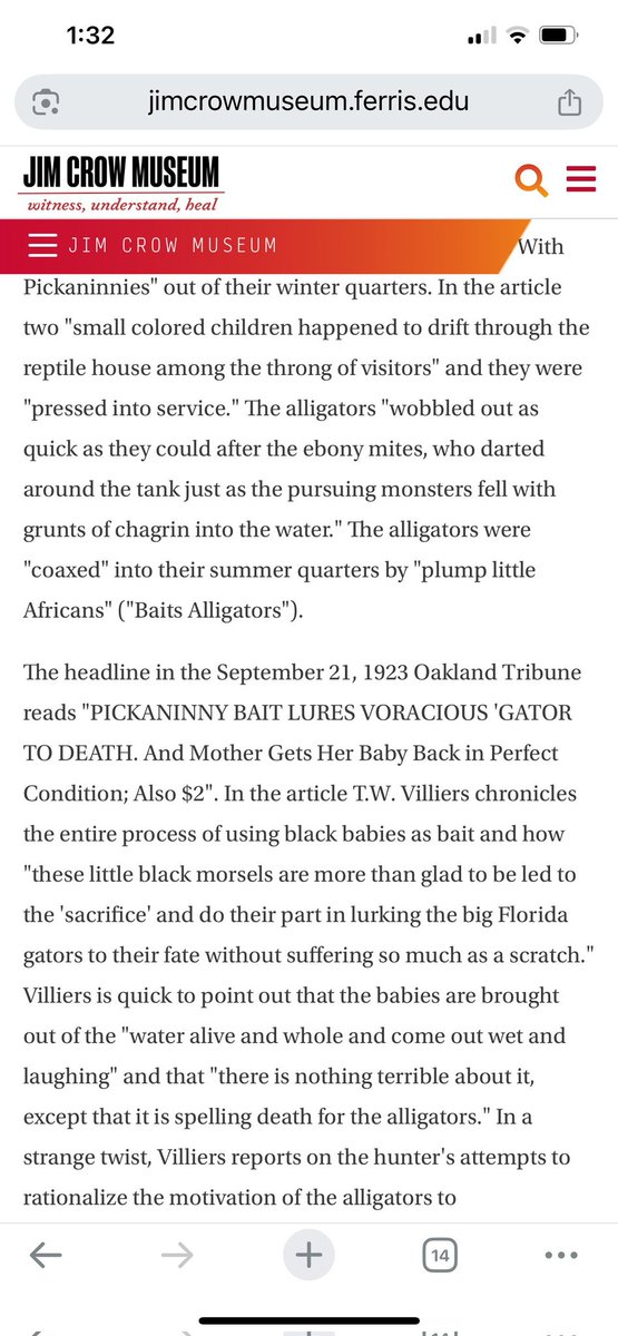<a href="/aaolomi/">Ali A Olomi</a> Did know about the babies used as alligator bait?
It's insane. I found out today
