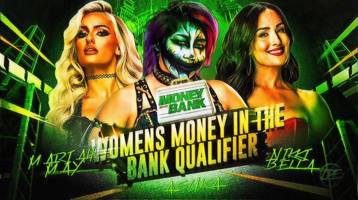 ✨𝑆2𝐿 𝑊𝑟𝑒𝑠𝑡𝑙𝑖𝑛𝑔✨ (@s2lwrestling) on Twitter photo Our Co-Main Event
#S2LMoneyInTheBank💵 qualifier
🎭Asuka <a href="/hcmo20/">Rafael🇵🇸 ✪ FALLEN GODDESS ✪</a>
(W7-L8-D1) 🪭
vs
💋Mariah May <a href="/themegastarkate/">kate👈🏻🫵🏻👉🏻 YEAH</a> (W2-L2-D)✨
vs
💋Nikki Bella <a href="/FLOSTIME/">flo✯</a>
(W1-L2-D)❤️ Our Co-Main Event
#S2LMoneyInTheBank💵 qualifier
🎭Asuka <a href="/hcmo20/">Rafael🇵🇸 ✪ FALLEN GODDESS ✪</a>
(W7-L8-D1) 🪭
vs
💋Mariah May <a href="/themegastarkate/">kate👈🏻🫵🏻👉🏻 YEAH</a> (W2-L2-D)✨
vs
💋Nikki Bella <a href="/FLOSTIME/">flo✯</a>
(W1-L2-D)❤️