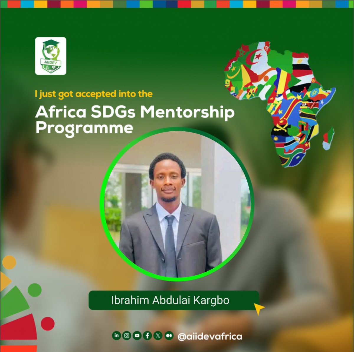 iakargbo's tweet photo. I got accepted in the Africa SDGs Mentorship Programme 2025 by @aiidevafrica https://t.co/lpqrkwjNKN