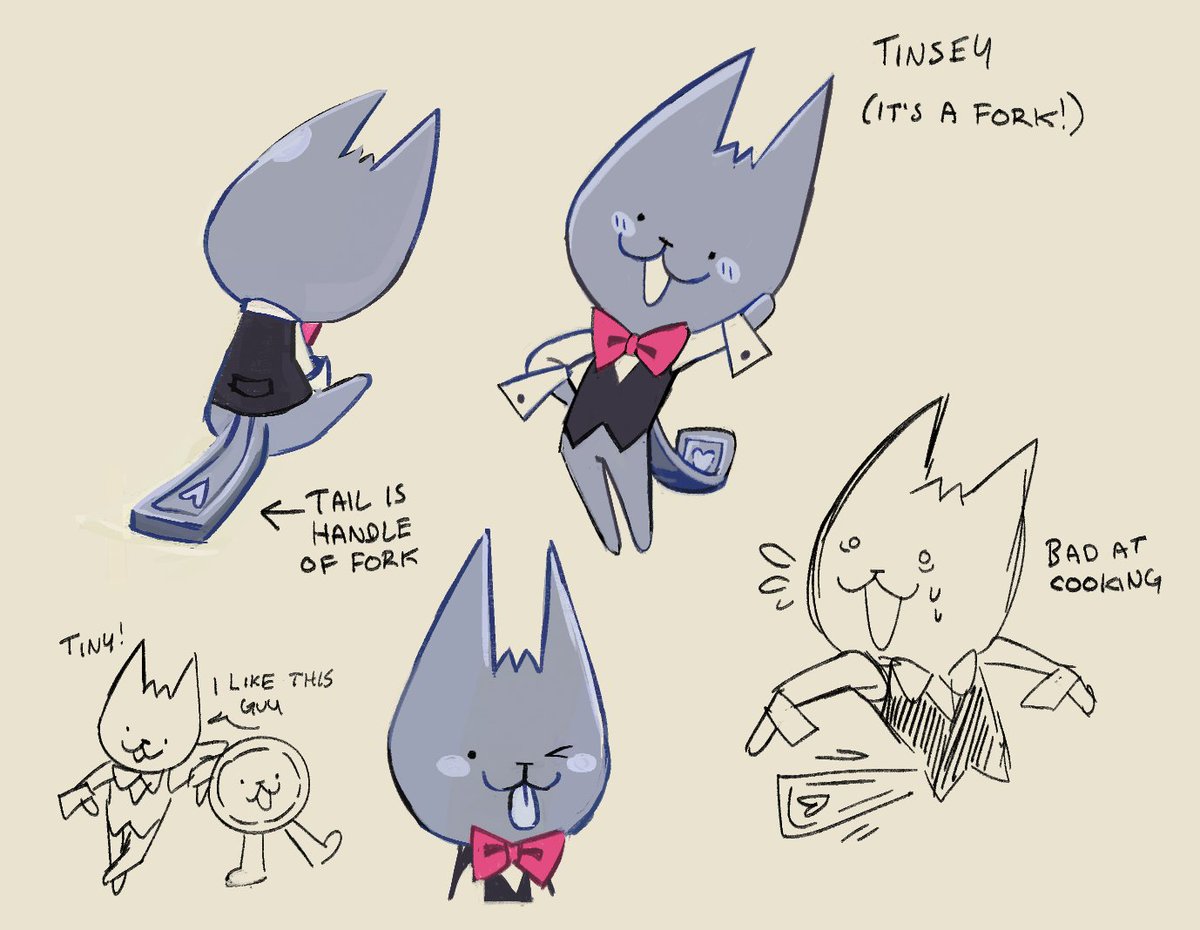jokingly made a fork darkner oc but i kinda love them so i cleaned up the doodles.
everyone say hi to tinsey. #deltaruneoc