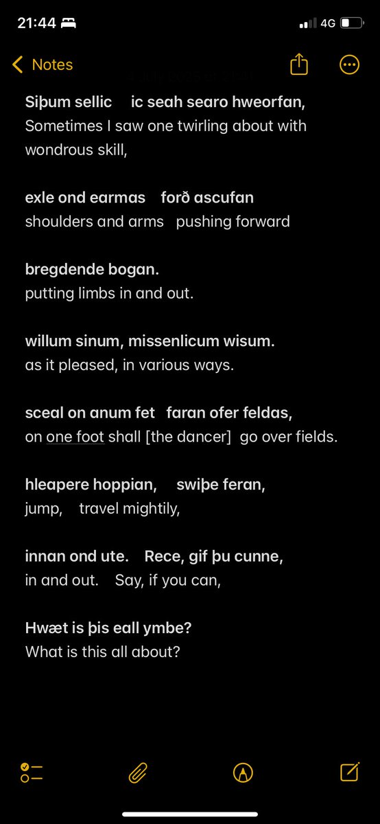 Very curious what you need this for but happy to help 🙈
I think it works great as an Exeter Book riddle: