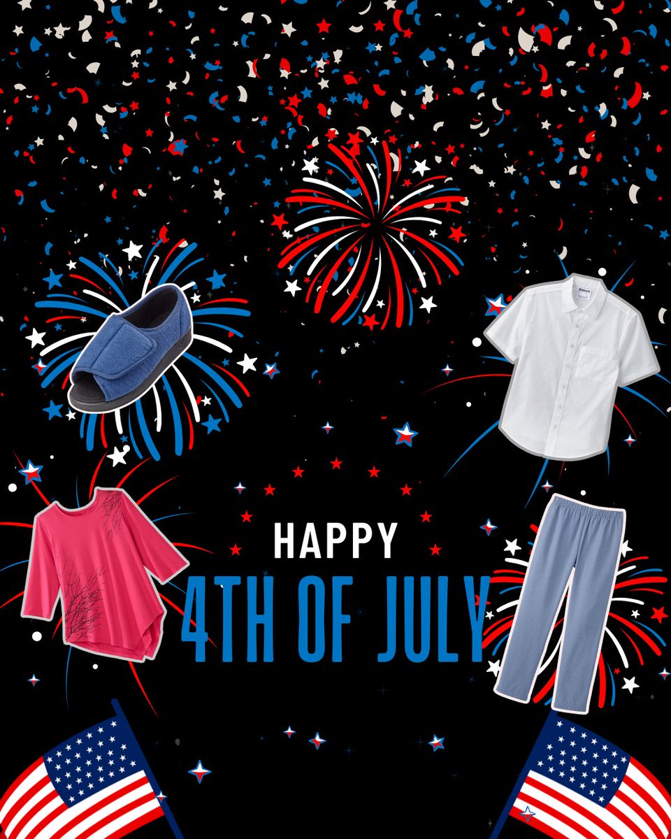 Red, white and blue — and everything in between! Wishing you and yours a fun-filled and relaxing Independence Day 💙🤍❤️

#FourthofJuly #IndependenceDay #JulyFourth #longweekend #fireworks #comfy #fashion #OOTD #adaptiveclothing #adaptivefashion