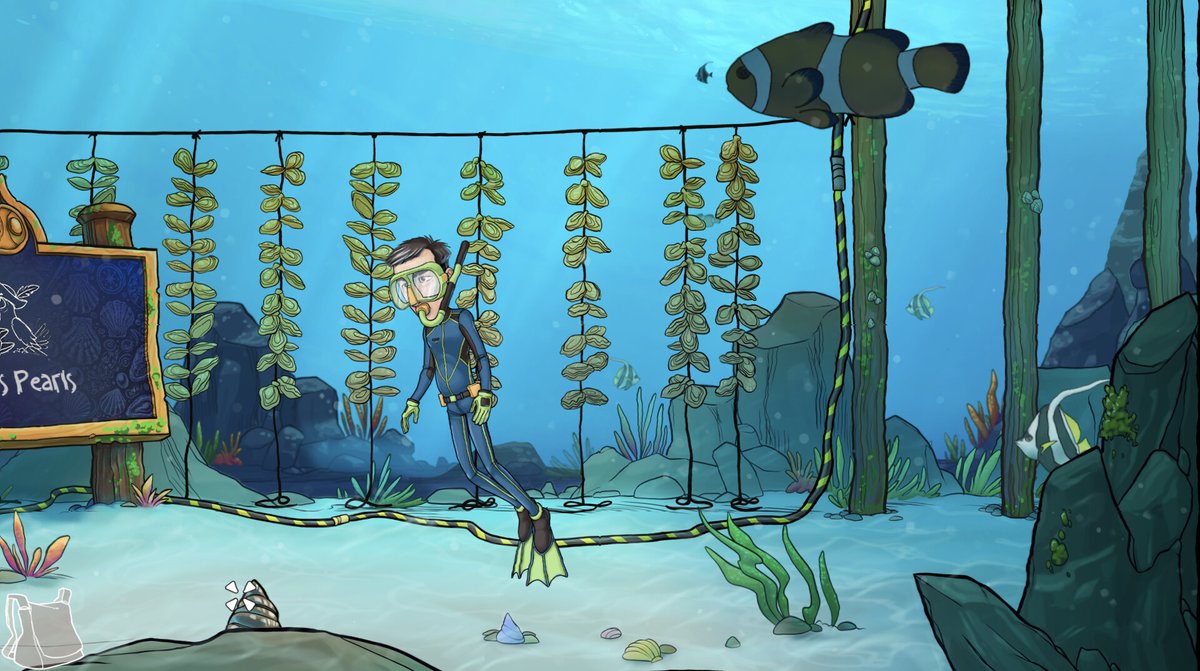 BeanAgencyGames's tweet photo. @LegendsCastile It's #PointNClickFriday! Thanks for hosting!

Play as Tango Rio in a hand-drawn, comedy-filled adventure across tropical islands to find your missing dad.

#IndieGameDev #PointAndClick #indiedev 
https://t.co/ZIS0H33xSs https://t.co/ZJY2bfGv4A