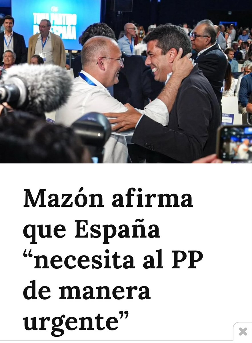 Cuando hay una urgencia nadie mejor que Mazón para identificarla y avisarnos.