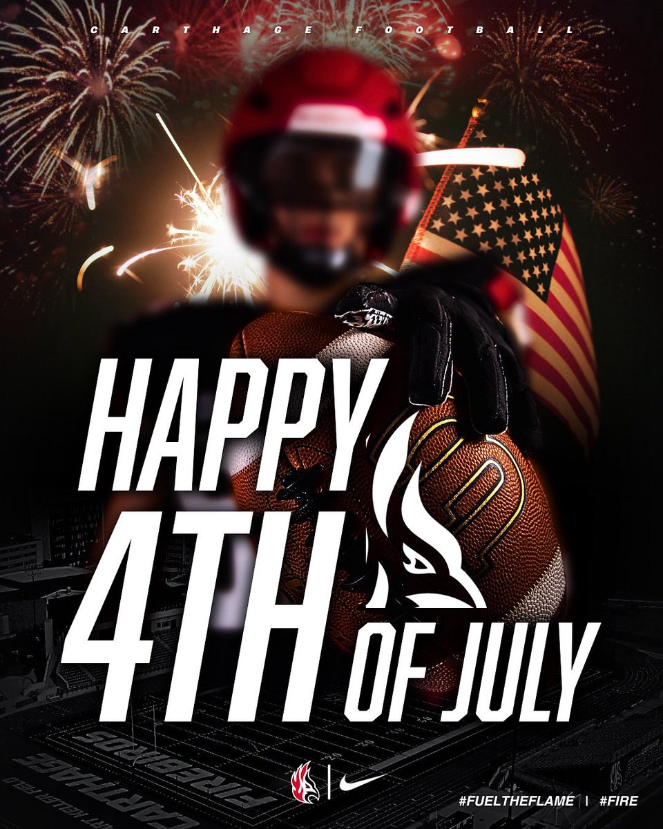 Thanks for the graphic <a href="/CoachPopino/">Matthew Popino</a> and Happy 4th <a href="/Firebirds_FB/">Carthage College Football</a>!