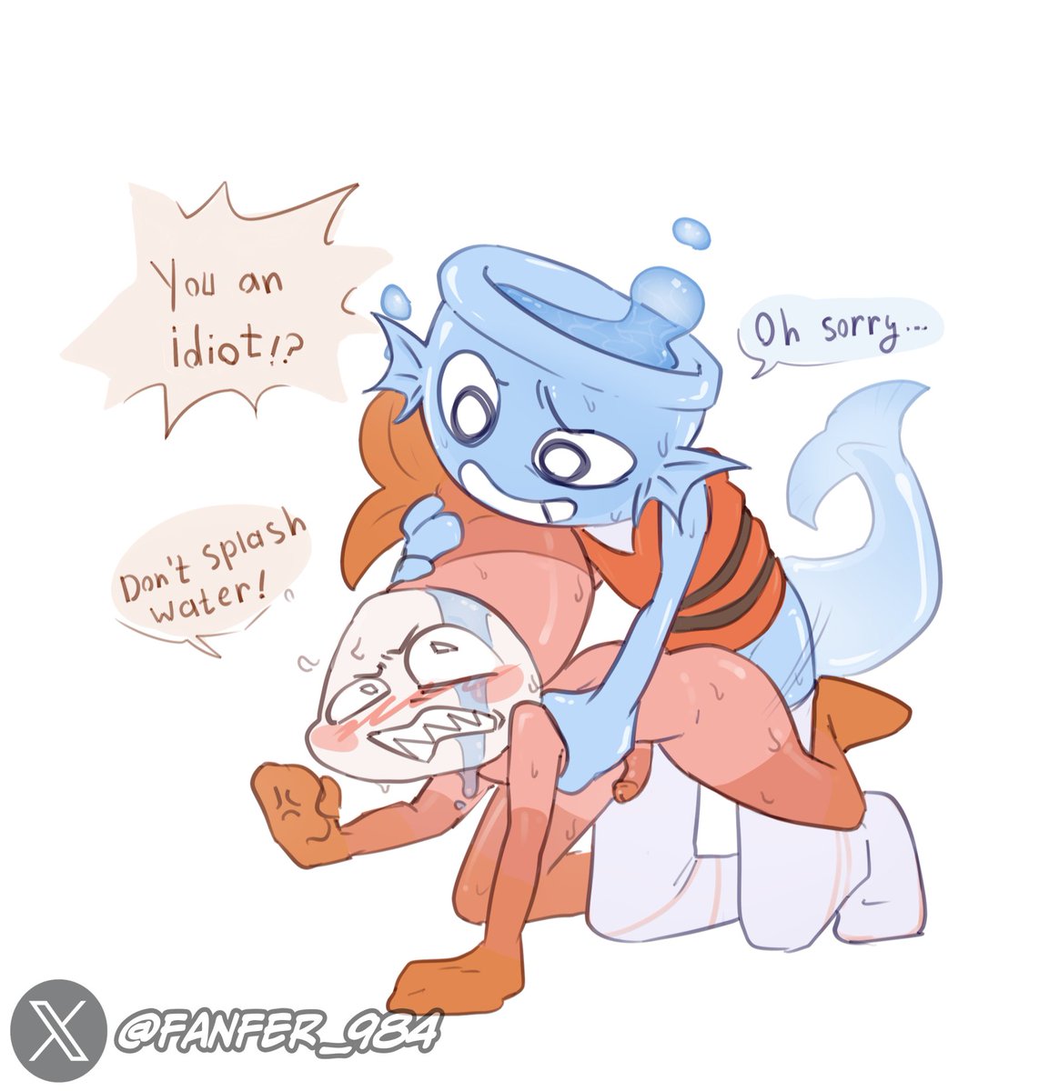 FANFER_984's tweet photo. Someone asked me to draw ShrimpBowl 🦐🫧 
Get :D

#dandysworldr34 #dandysworldrule34 #dandysworldNSFW #shrimpoxfinn #Finndandyworlds #art #artnsfw https://t.co/Q5i0ithPx8