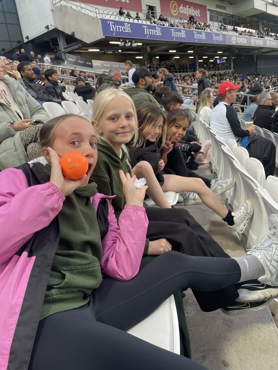 Followed by a superb evening watching Yorkshire beat the Rapids in a t20 game