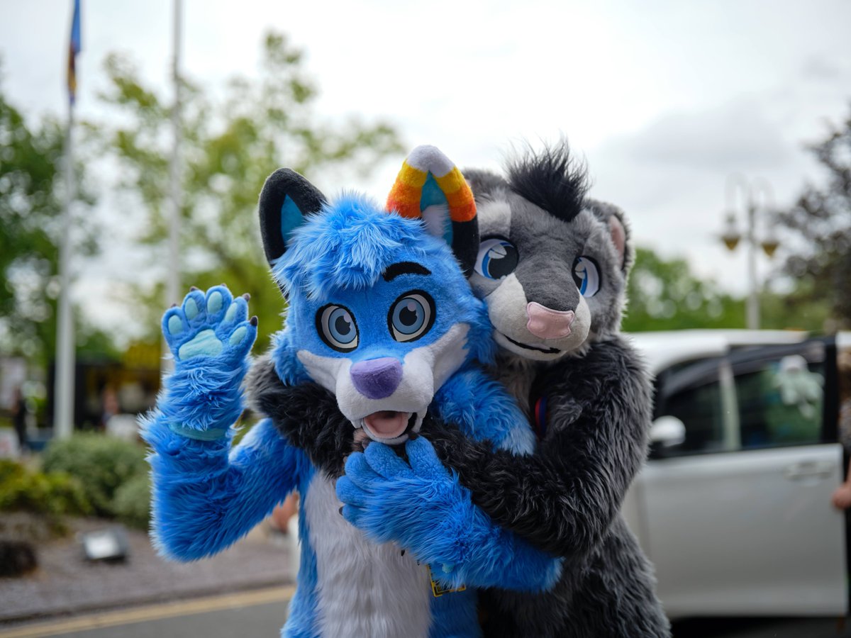 me, Azure, &amp; Snipsel at cfz! #fursuitfriday