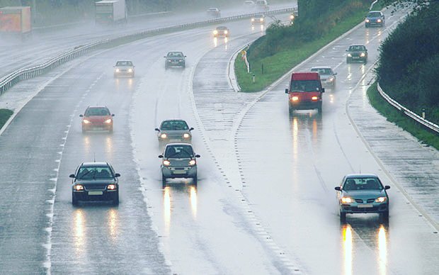 Reducing your speed and turning on your lights are two of the simplest and most effective ways of reducing the chances of an accident caused by wet weather.