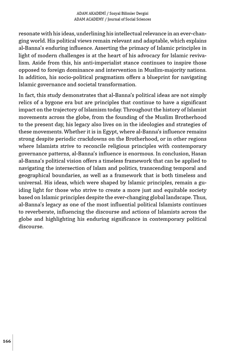 📢 Yeni Makale!

Öğretim üyemiz Dr. Mehmet Rakipoğlu'nun makalesi, çağdaş İslam siyaset düşüncesinde ve İslamcılık alanında önemli figürlerden biri olan Hasan el-Bennâ'nın siyasi fikirlerine odaklanarak, siyasi düşüncesinin bağlamlarını tartışıyor.

🔗dergipark.org.tr/tr/download/ar…