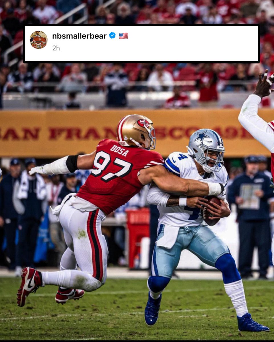 Nick Bosa’s 4th of July post is savage 😂