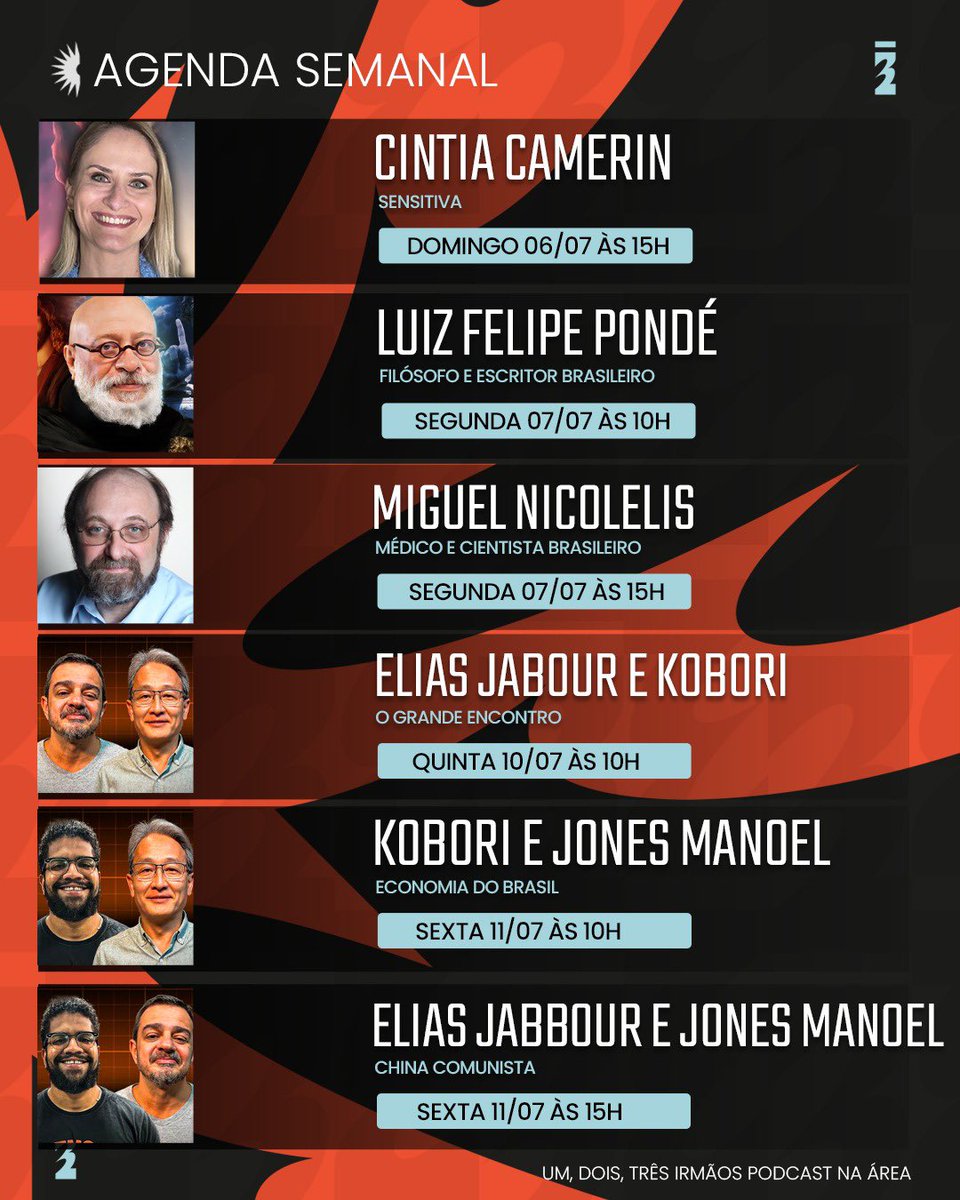 jonesmanoel_PE's tweet photo. Semana que vem, volto no Três Irmãos Podcast. Além dos episódios com Elias e Kobori, vai ter surpresas aí pela frente. 

Espero vocês! https://t.co/AWDD8xO527