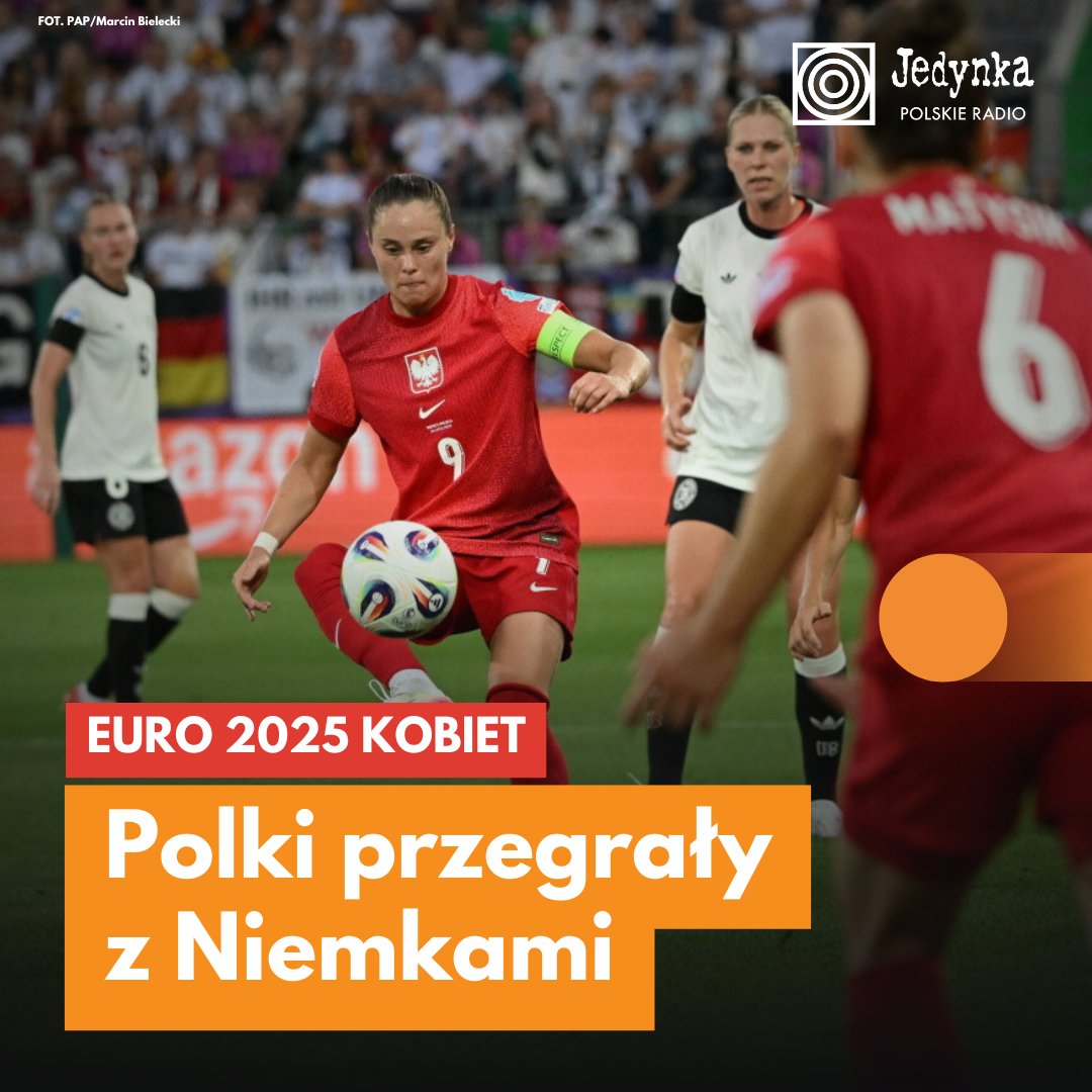 ⚽ Niestety, debiut Polek na #WEURO2025 zakończony porażką. Nasza reprezentacja przegrała z Niemkami 0:2. 

📍 Kolejne spotkanie już 8 lipca (wtorek). Wówczas Biało-Czerwone zmierzą się ze Szwedkami.