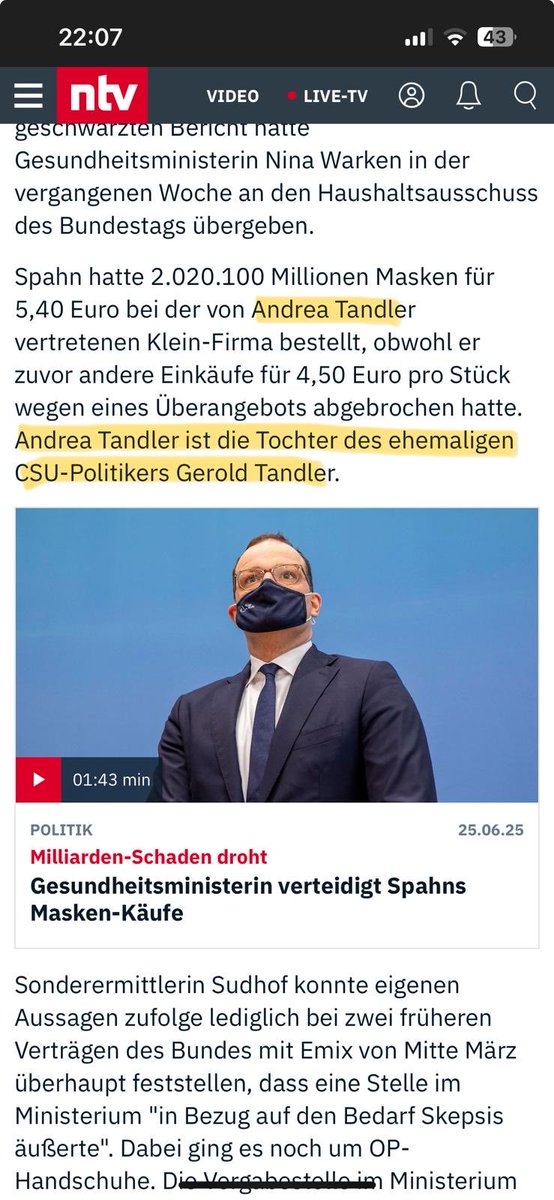 Obwohl Steuern veruntreut wurden, wird es keine Konsequenzen geben #spahn