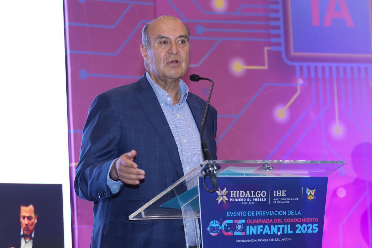 SEPHidalgo's tweet image. Con la Olimpiada del Conocimiento Infantil 2025, celebramos el esfuerzo, la inteligencia y los sueños de 32 niñas y niños hidalguenses que hoy son ejemplo de lo que significa aprender con propósito. Gracias al impulso del gobernador @juliomenchaca_, y del secretario…