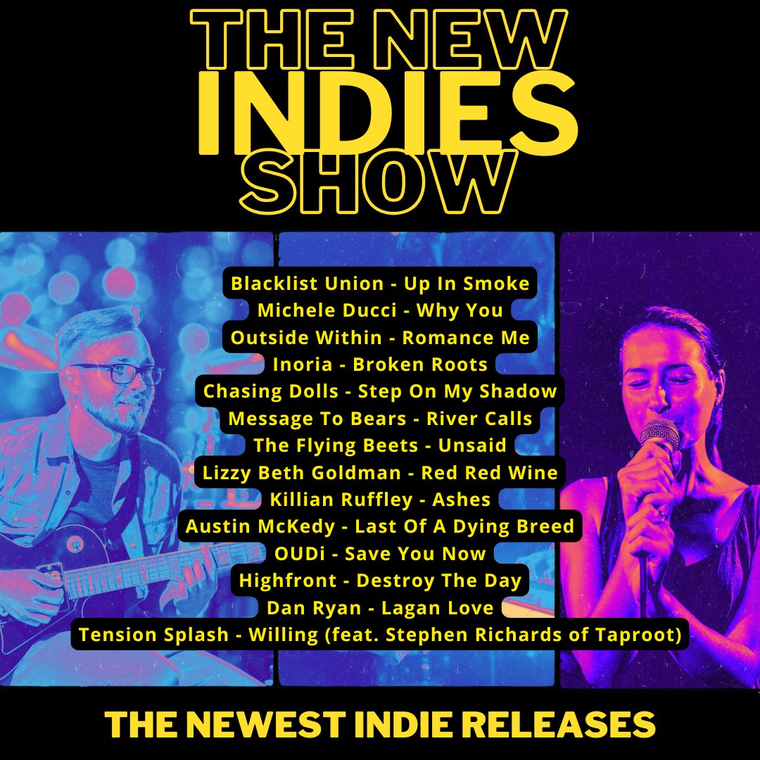 catorwebradio's tweet photo. #OnAirNow #NewIndies
#Romeopathy
@BlacklistUnion2
#MicheleDucci
#OutsideWithin
#InoriaBand
#ChasingDolls
@MessageToBears
#TheFlyingBeets
#LizzyBethGoldman
#Killian Ruffley via @SODEHRecords
#AustinMcKedy
@itsmeoudi
@HIGHFRONT1
#DanRyan
#TensionSplash https://t.co/Phnbz6MkBh