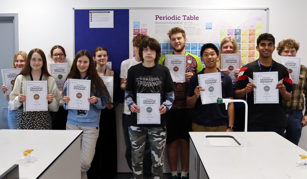 athenalearning_'s tweet image. Launceston Sixth students rose to the challenge of the Chemistry Olympiad.  After dedicated preparation, they achieved outstanding results, including Gold, Silver, and Bronze awards, demonstrating true excellence and commitment! #DreamBig #AcademicExcellence  #ChemistryOlympiad