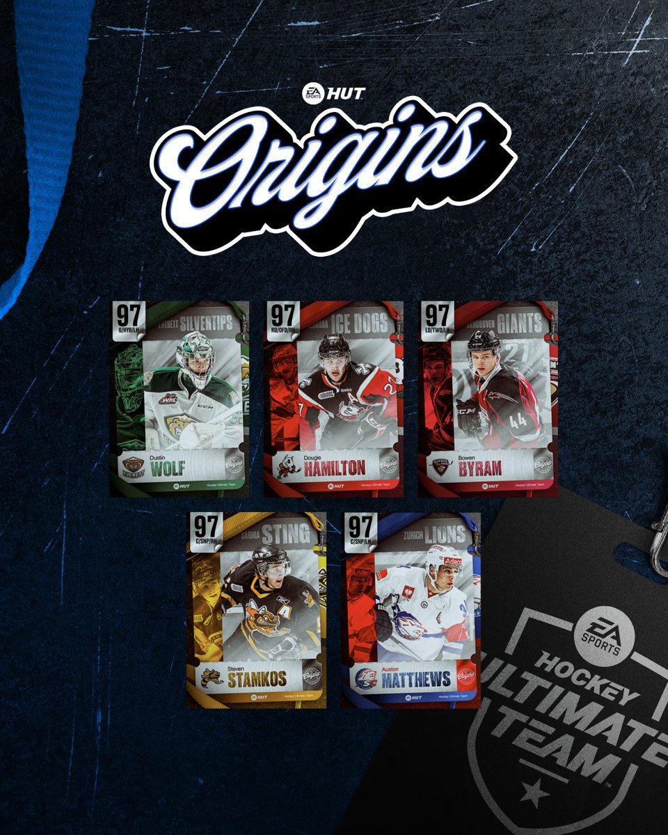 EASPORTSNHL's tweet image. Every superstar starts somewhere.
Week 1 of Origins is now live in #NHL25 featuring 97 OVRs