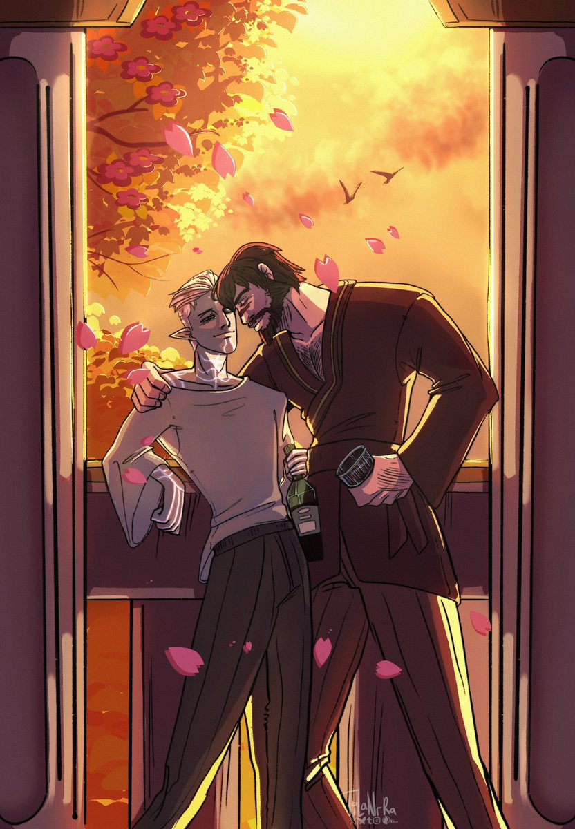 Tilanrra's tweet image. Some vine on the balcony #fenhawke