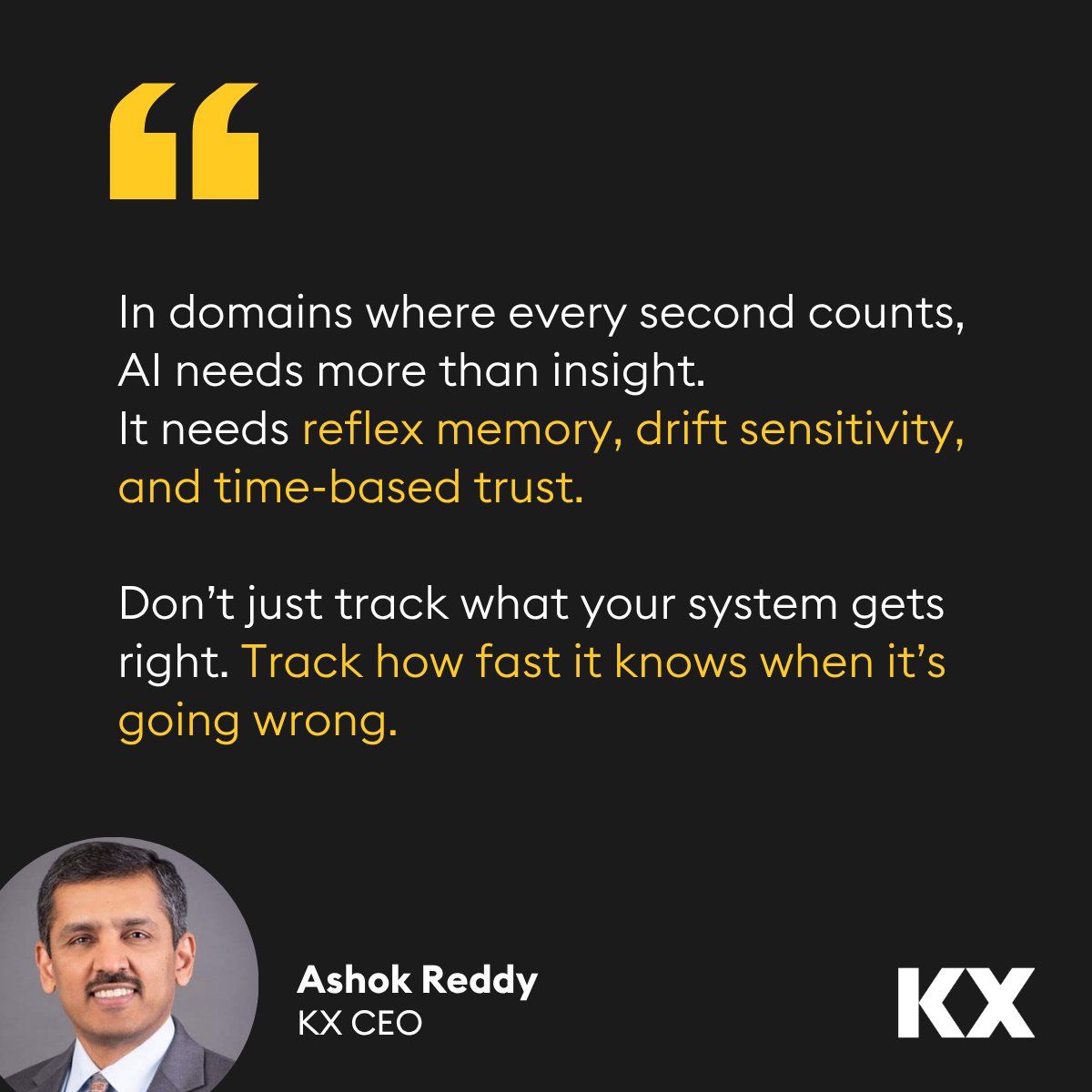 Most AI systems know when they’re right — but not when they’re no longer relevant.​

In Part 3 of “The Intelligence Reset,” Ashok Reddy shows why reflex, not just accuracy, is key to survival in volatile domains like finance and defense. Read more: ashokreddy.substack.com/p/the-intellig… 
#AI