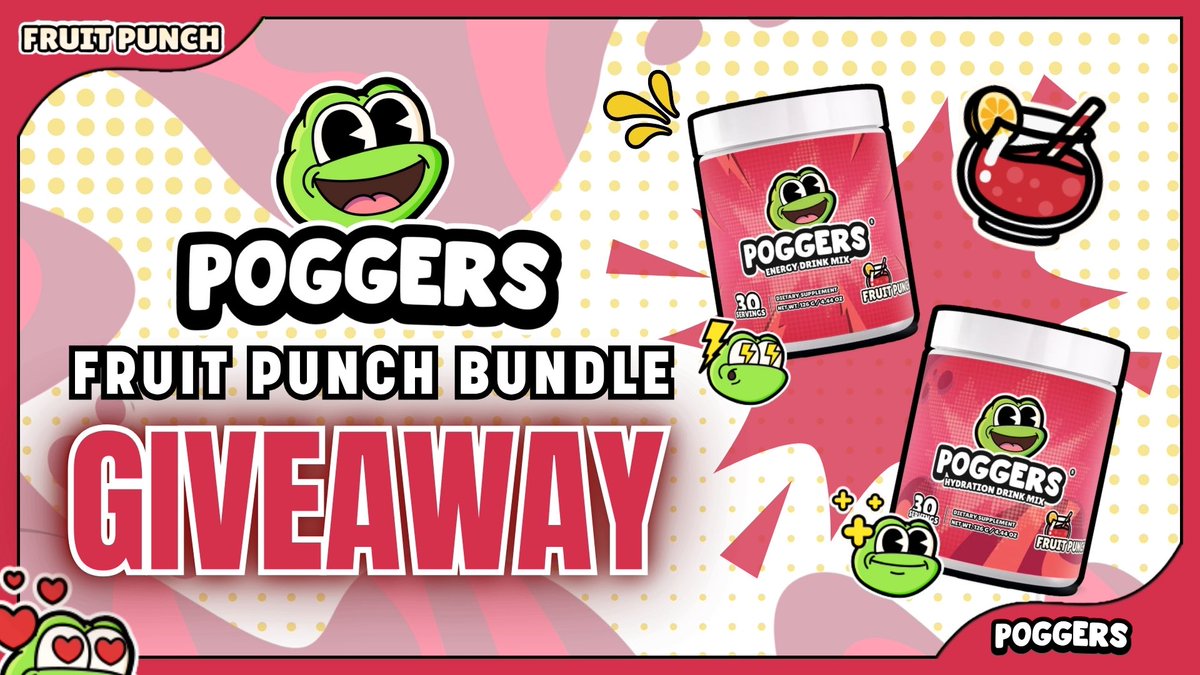 PoggersShop's tweet image. Fruit Punch Bundle Giveaway!
To enter, perform these tasks via the link below:
🔁 Repost + Like
✅ Follow @PoggersShop
Enter Here: vast.gg/CampaignsDetai…