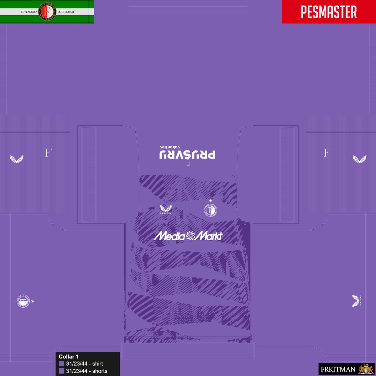 2025/26 #Feyenoord third GK #PES kit