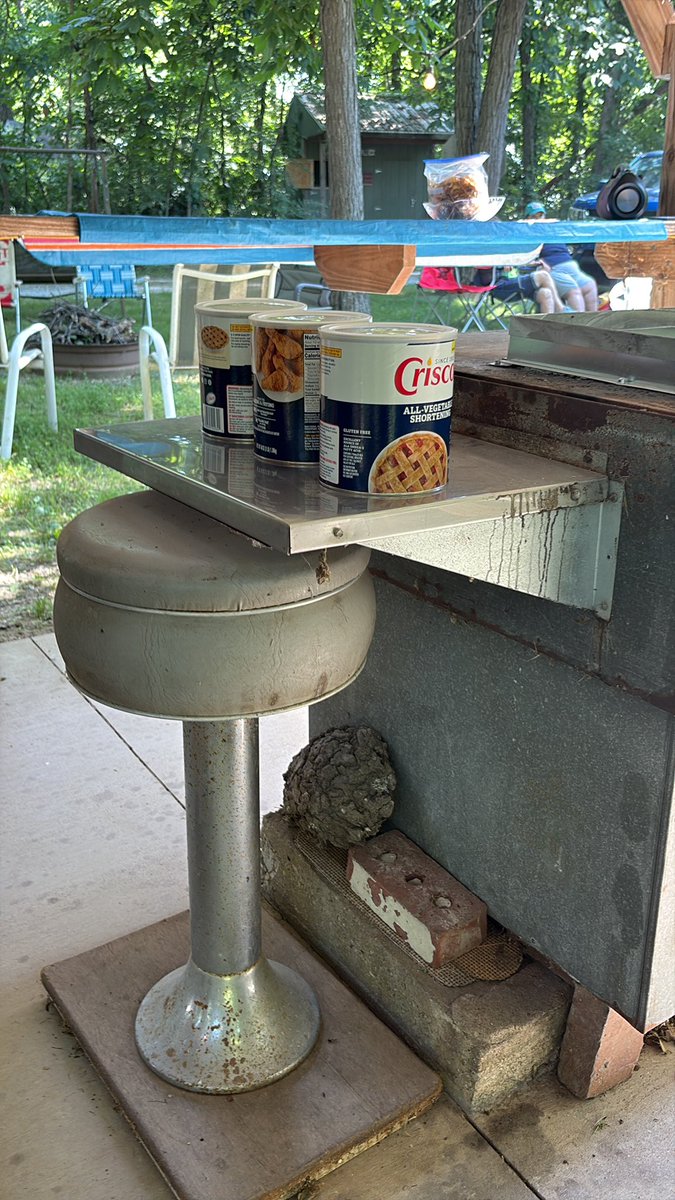 Early arrival for a date marked o. Every years Calendar!  4th of July in Carlinville for the finest fried chicken you eat!  Crisco the key!!