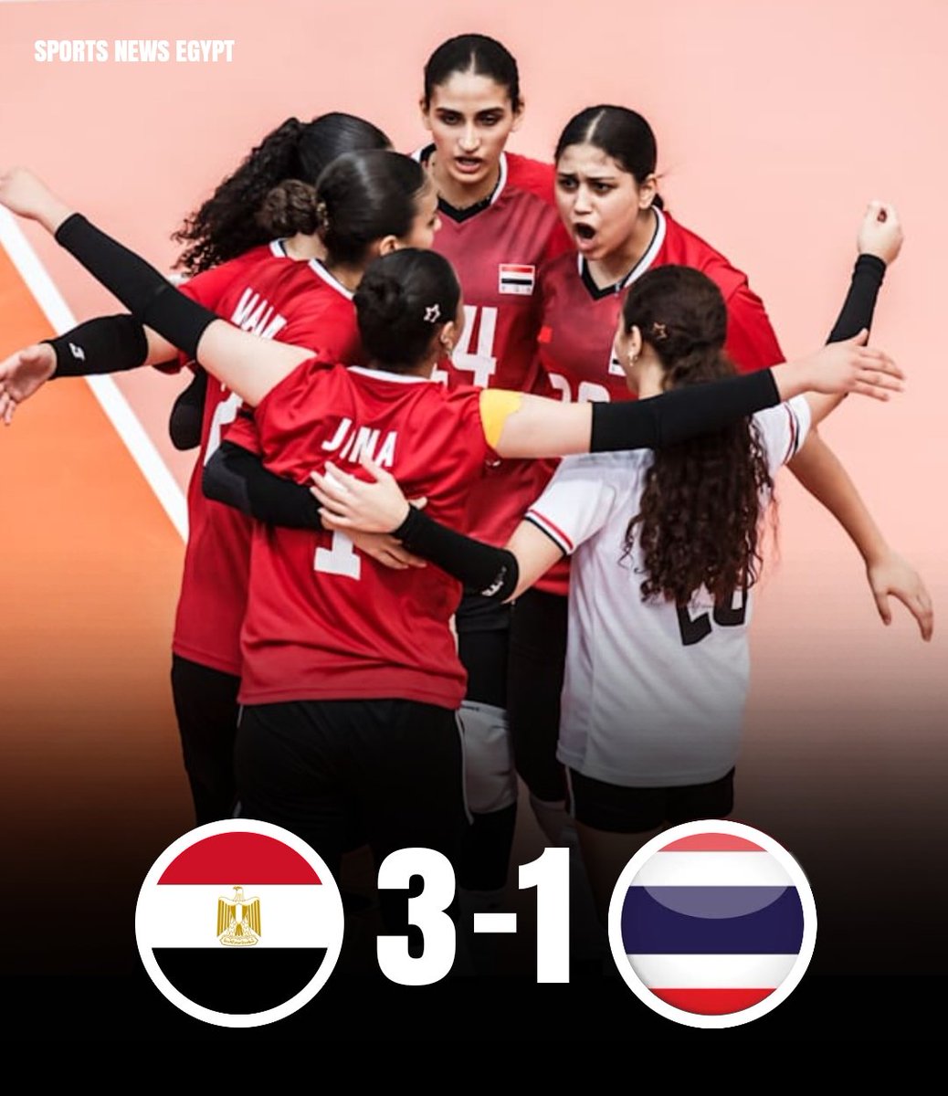 SportsNewsEgyp2's tweet photo. عاااااااااااجل 🚨🚨🚨🚨- مصر تحقق اول فوز في بطولة العالم لكرة الطائرة للناشئات بكرواتيا وصربيا بعد الفوز على تايلاند 3-1🏐 🔥🔥🔥🔥🔥🔥🔥🔥🏆💪 https://t.co/vFWME6P1iq