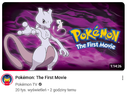 POKÉMON: FILM PIERWSZY jest dostępny z POLSKIM DUBBINGIEM za darmo na Youtubie!
youtube.com/watch?v=25pjnj…
#DubAnimePL