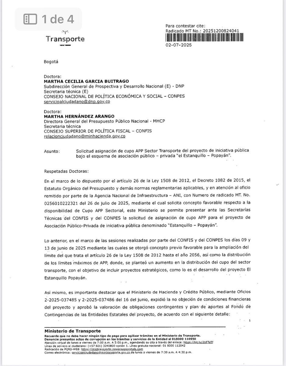 AndersonFaver's tweet photo. Representante @Juandapec según sus apreciaciones la ministra de transporte @maferojas no ha radicado ante el  @DNP_Colombia petición para asignar o ampliar cupo APP del sector de infraestructura vial, de la variante #Estanquillo - #Popayan, sin embargo el documento sí existe.

Resalto  su constante insistencia en su deber como representante , y lo invitó a reconocer que el gobierno de @petrogustavo le está cumpliendo a #Nariño 
@NicolasToro2024 
@paulocesarpaz 
@TremendoVilla 
@surnoticiashoy 
@HoyNarino 
@PastusoBerraco1 
@LaCuyera