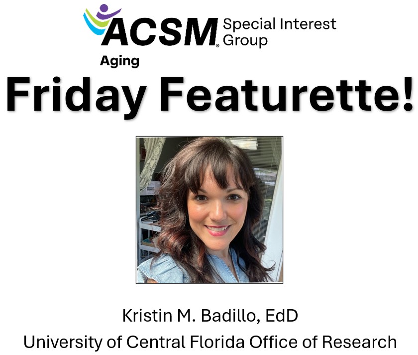 ACSM - Aging Interest Group tweet media