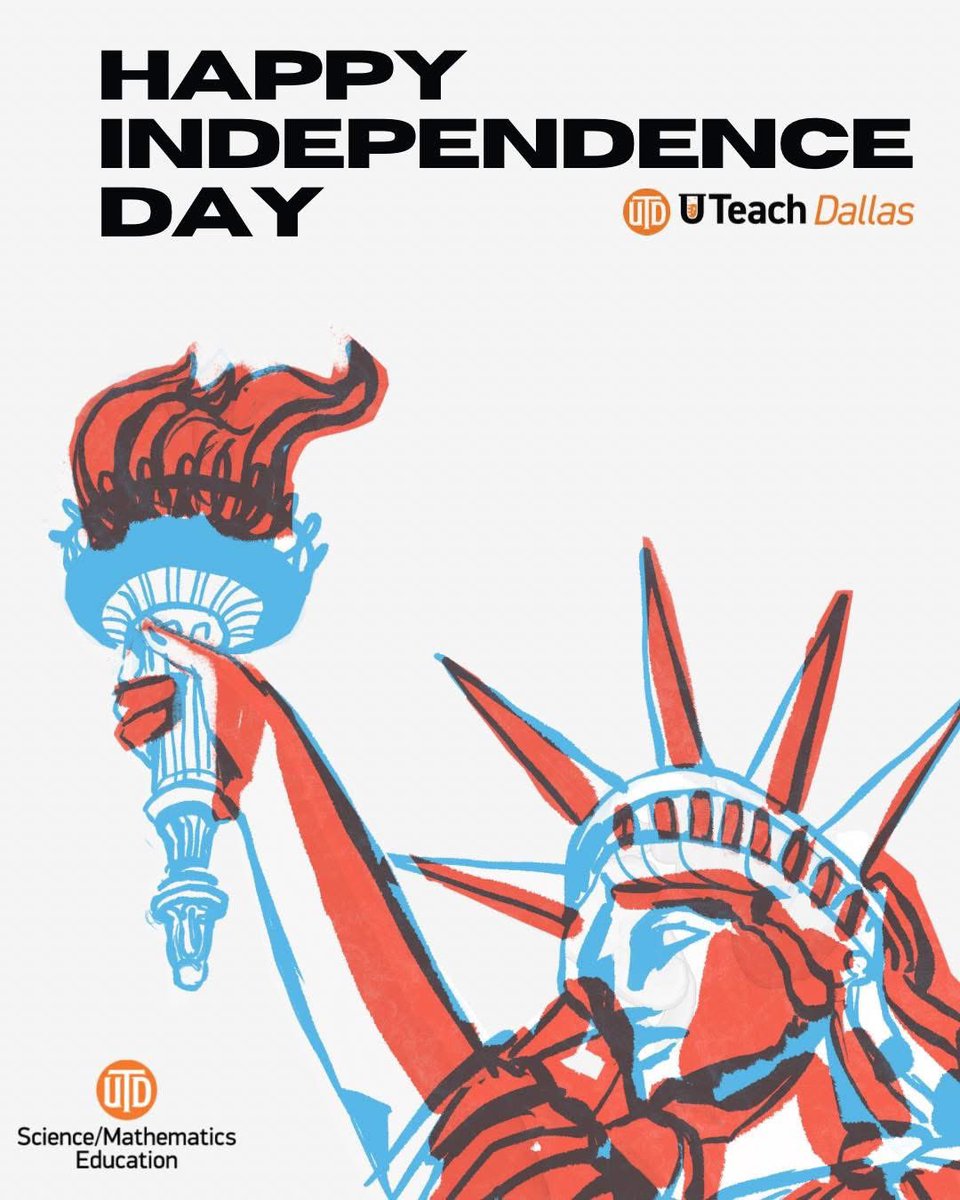 UTeachDallas's tweet photo. Happy Independence Day! 🇺🇸
Learn about the chemistry and math involved in fireworks!
#uteachdallas #fourthofjuly🇺🇸 #utdallas #utdsme #utdscience https://t.co/UShkl9IWlf